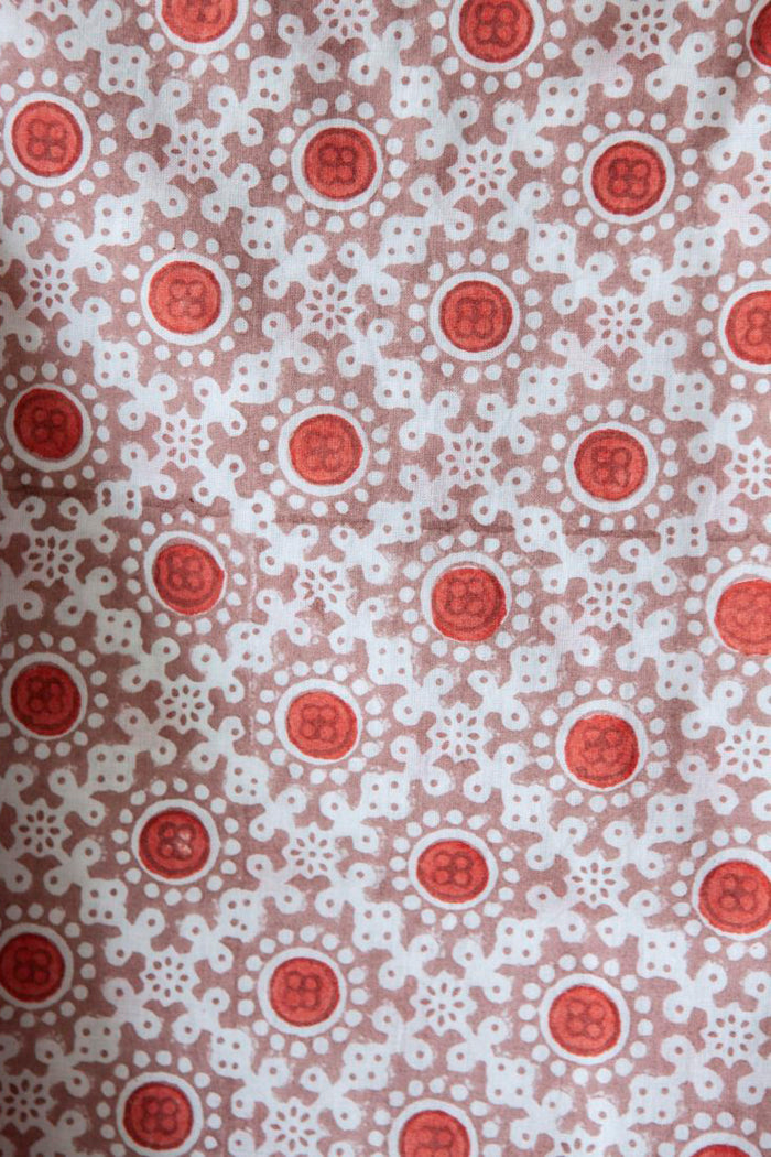 Nest Factory Block Print Halter Top Red