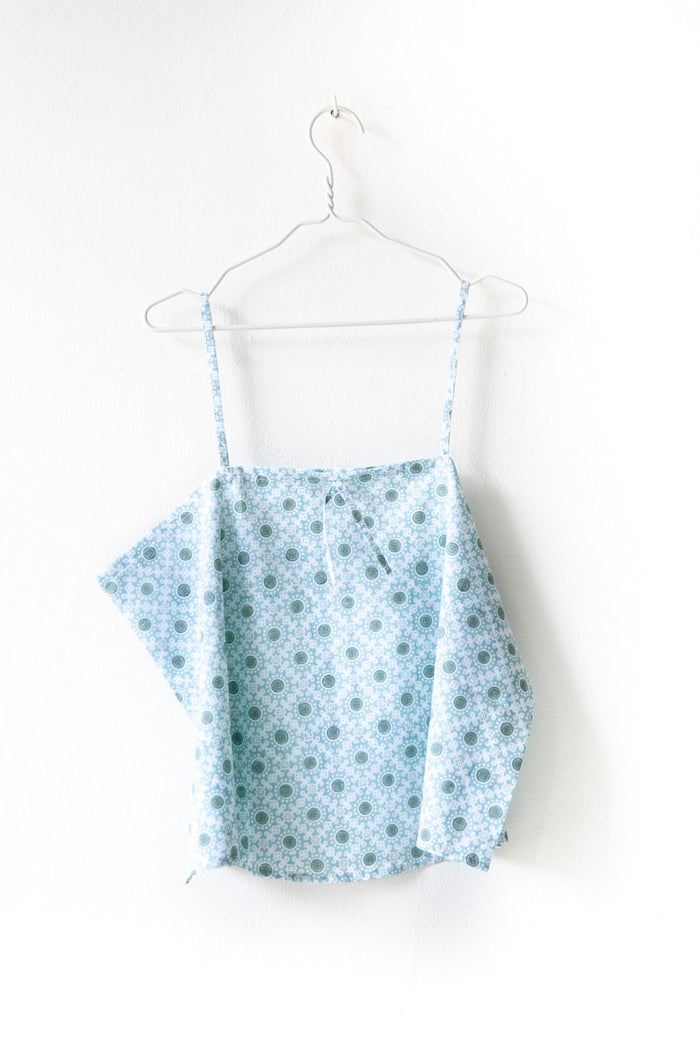 Nest Factory Block Print Halter Top Turquoise