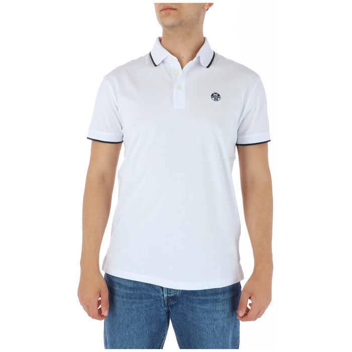 Image 5 : Polo homme North Sails noir, détail bas de manche liseré blanc contrastant, coupe regular — Delvale