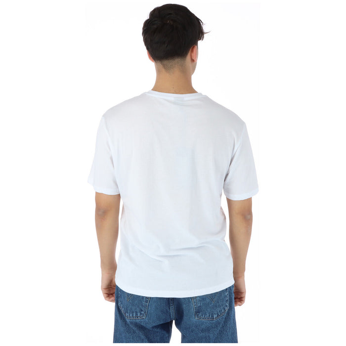 Image 2 : T-shirt col rond North Sails homme blanc, coupe regular, logo North Sails grande taille sur la poitrine — Delvale