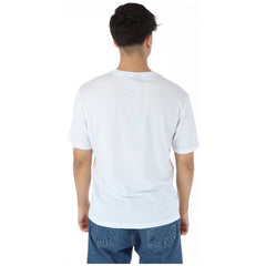 Image 2 : T-shirt col rond North Sails homme blanc, coupe regular, logo North Sails grande taille sur la poitrine — Delvale