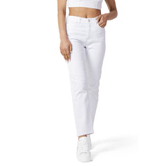 Image 1 : Jean blanc Only femme coupe moderne ajustée avec fermeture zip — Delvale