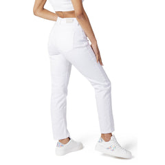 Image 2 : Détail jean blanc Only femme avec poches fonctionnelles et finitions premium — Delvale