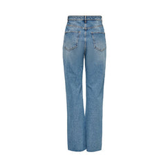 Image 2 : Détail du jeans femme Only bleu, focus sur les poches et la coupe moderne — Delvale