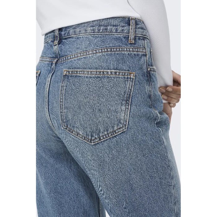 Image 3 : Jeans femme Only bleu porté, vue d'ensemble du style décontracté — Delvale