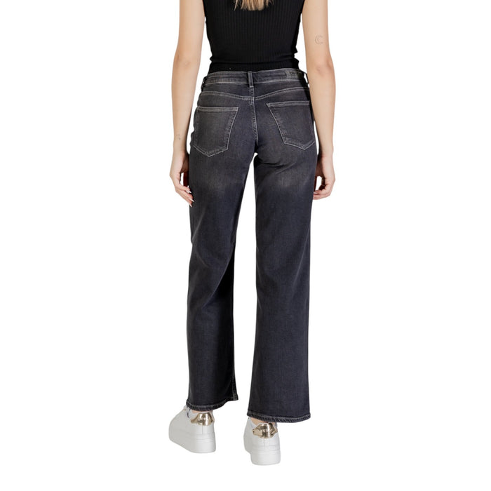 Image 2 : Détail coupe moderne jean Only noir femme en coton élasthanne — Delvale