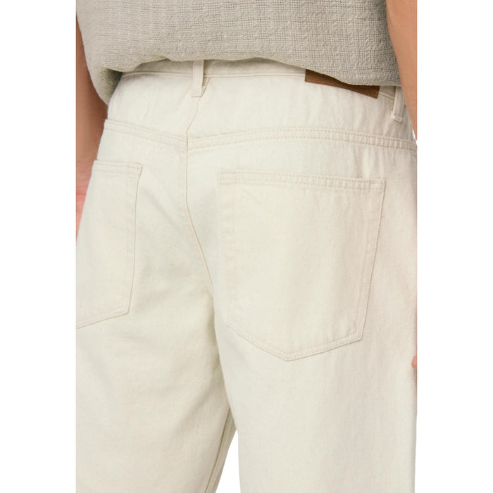 Image 5 : Vue arrière du bermuda denim écru Only & Sons pour homme, poches arrières et coupe regular — Delvale