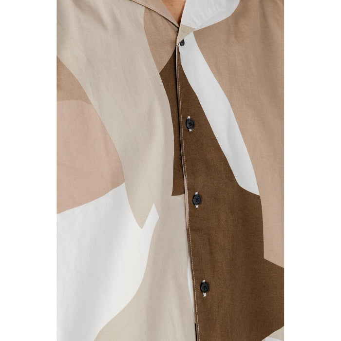 Image 3 : Chemise casual Only & Sons homme marron vue portée style décontracté — Delvale