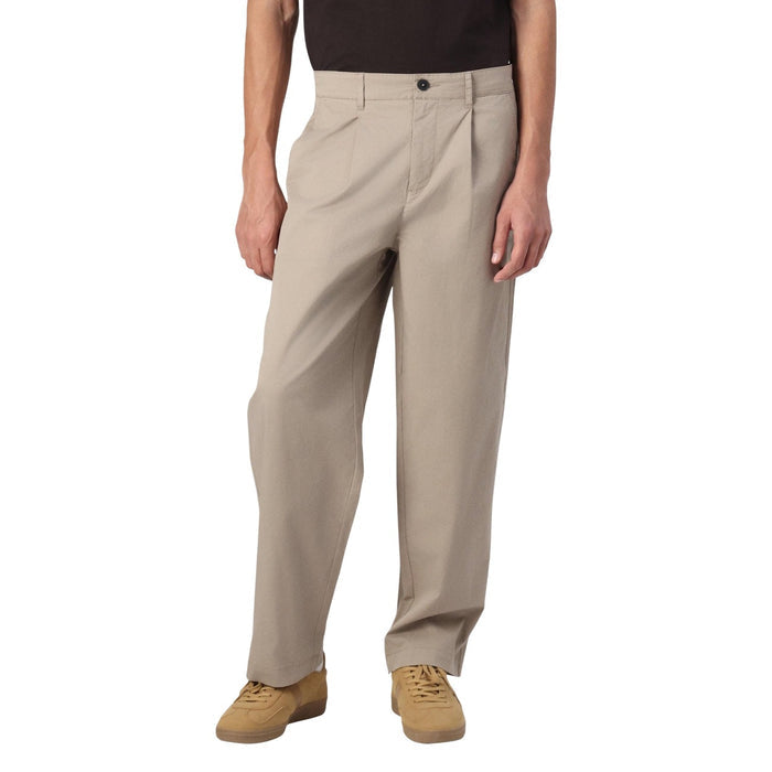 Image 1 : Pantalon chino beige Only & Sons homme vue de face avec fermeture zip — Delvale