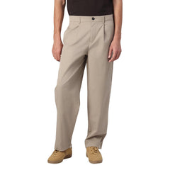 Image 1 : Pantalon chino beige Only & Sons homme vue de face avec fermeture zip — Delvale