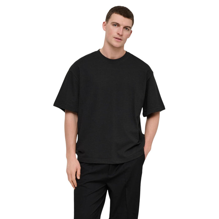 Image 5 : T-shirt blanc homme Only & Sons texture coton et coupe — Delvale