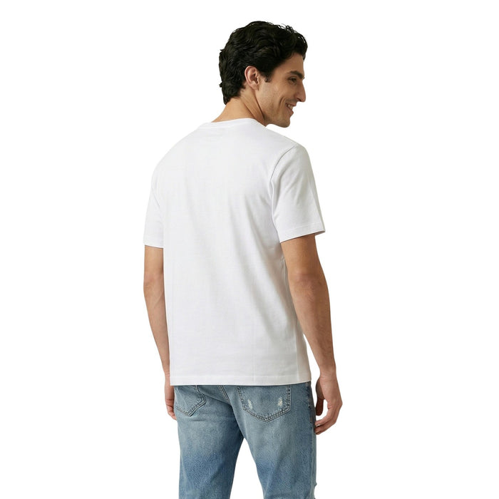 Image 3 : Vue portée t-shirt Only & Sons homme blanc imprimé, style casual — Delvale