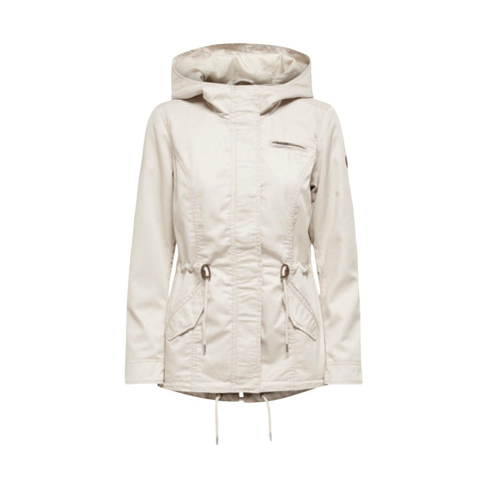 Image 2 : Détail veste Only beige femme, coupe moderne et poches frontales — Delvale