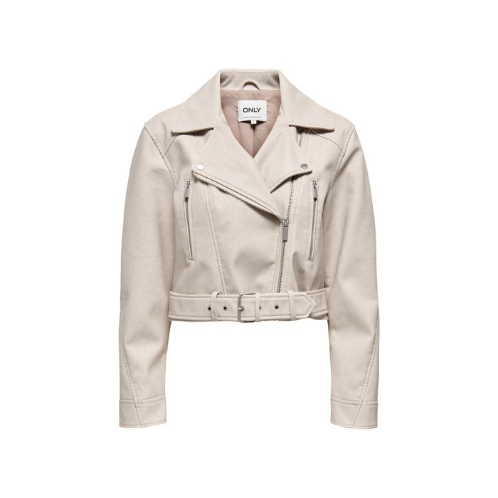 Image 3 : Only veste beige femme polyester, design sophistiqué col revers — delvale