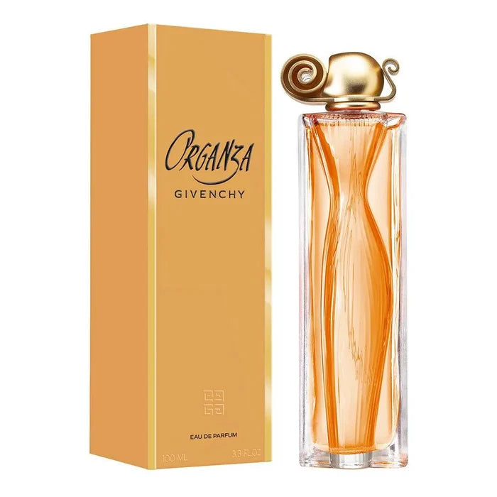 Image 1 : Parfum Givenchy Organza Eau de Parfum 50ml pour femme avec flacon transparent et bouchon doré — Delvale
