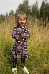 PaaPii Sara Girls' Organic Dress Sunflower