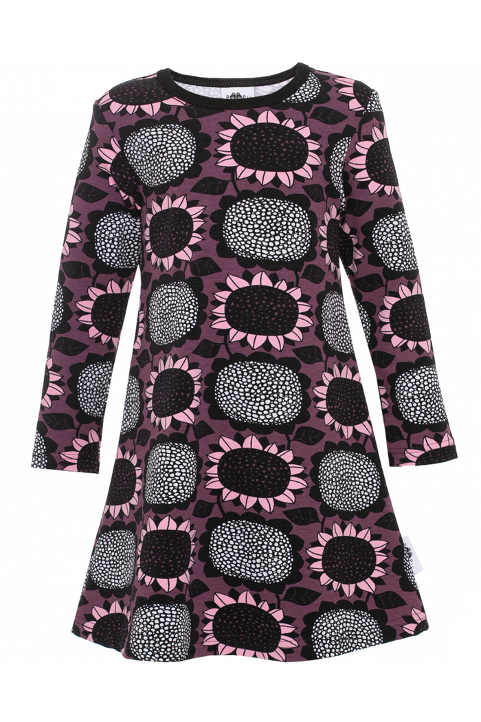 PaaPii Sara Girls' Organic Dress Sunflower