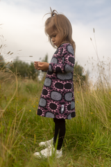 PaaPii Sara Girls' Organic Dress Sunflower