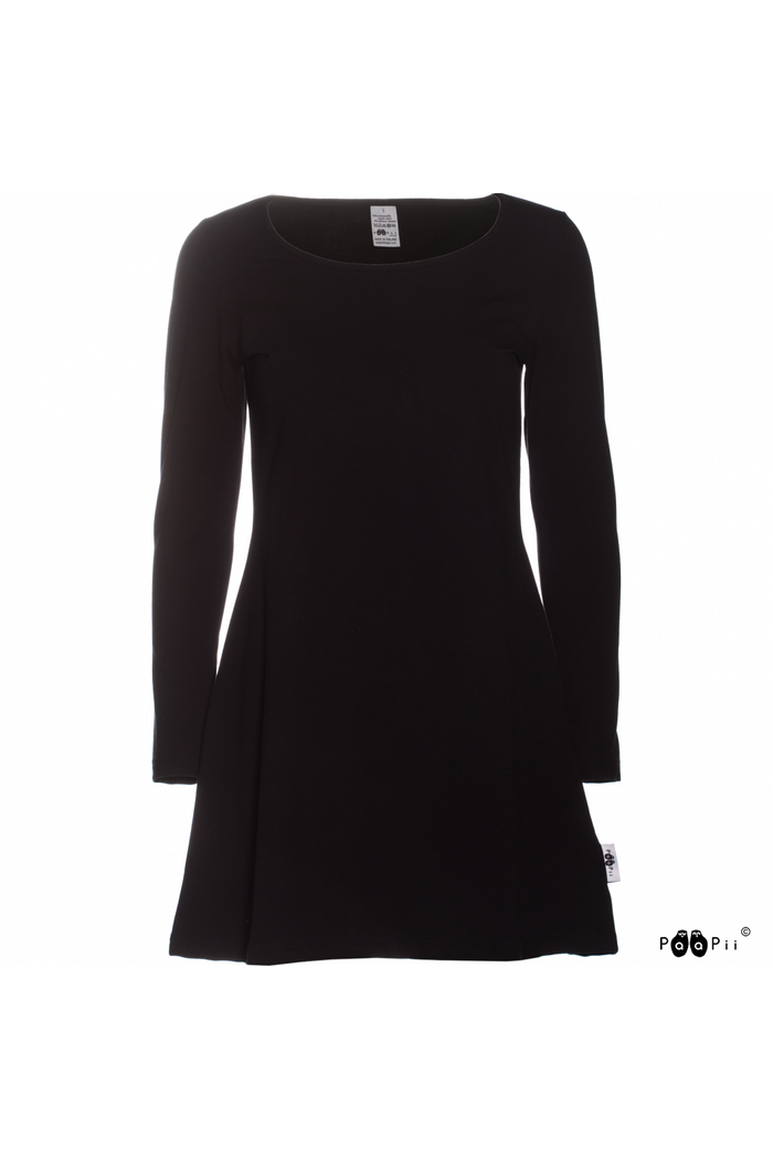 PaaPii Sumu Organic Cotton Jersey Tunic Black