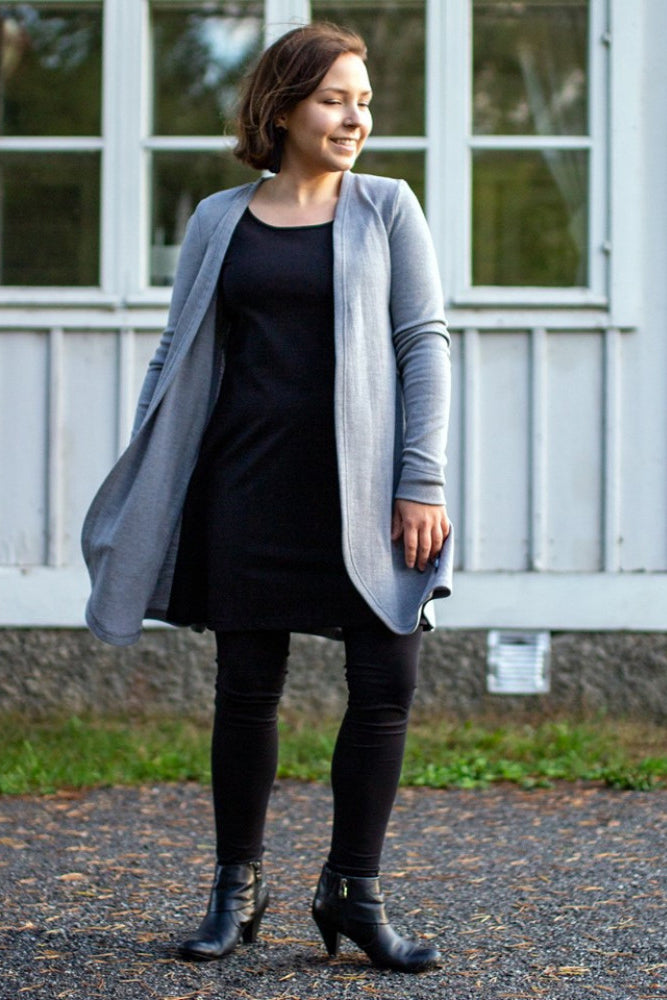 PaaPii Sumu Organic Cotton Jersey Tunic Black
