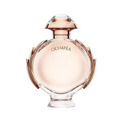 Image 1 : Flacon Paco Rabanne Olympéa Eau de Parfum femme 50ml aux courbes dorées et transparentes — Delvale