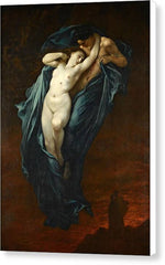 Paolo and Francesca da Rimini - Canvas Print