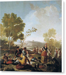 Picnic on the Banks of the Manzanares - Canvas Print