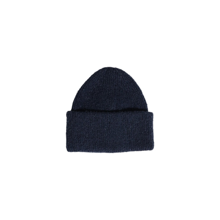 Image 1 : Chapeau femme Pieces bleu en polyester avec détails métal, vue de face — Delvale