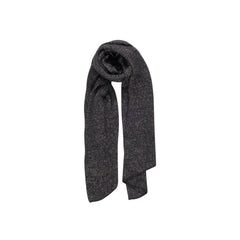 Image 1 : Echarpe Pieces femme noire en polyester lurex avec reflets métallisés — delvale