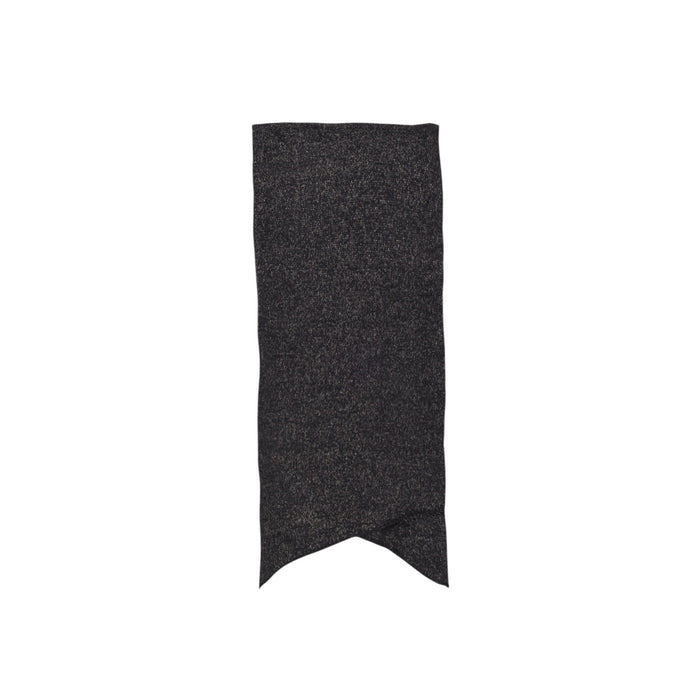 Image 2 : Détail écharpe noire Pieces femme polyester lurex accessoire mode hiver — delvale