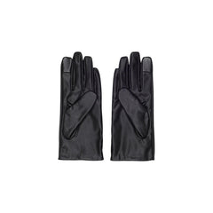 Image 2 : Gants Pieces noirs pour femme, détail de la finition — Delvale