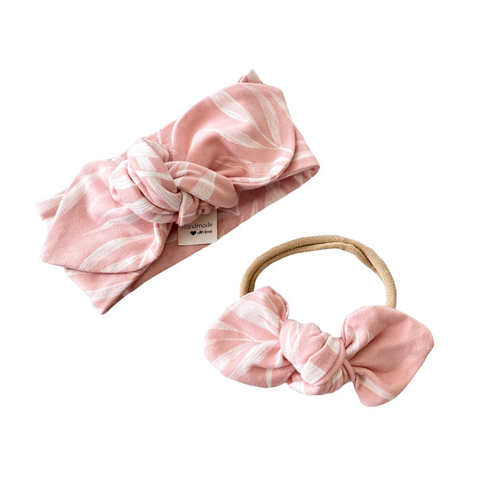 Pink Pampas Leaves Headbands