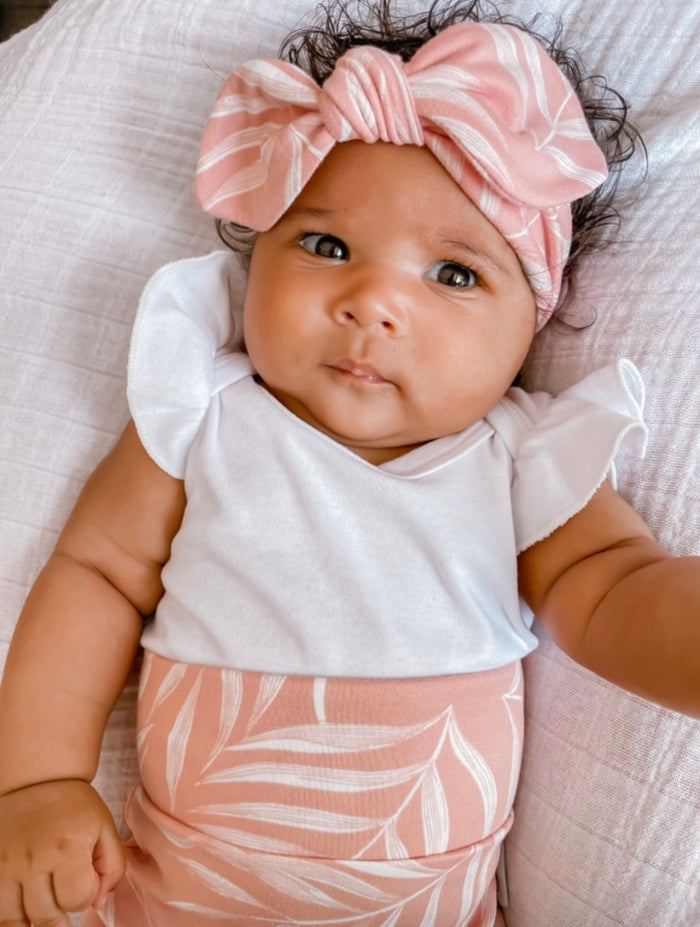 Pink Pampas Leaves Headbands