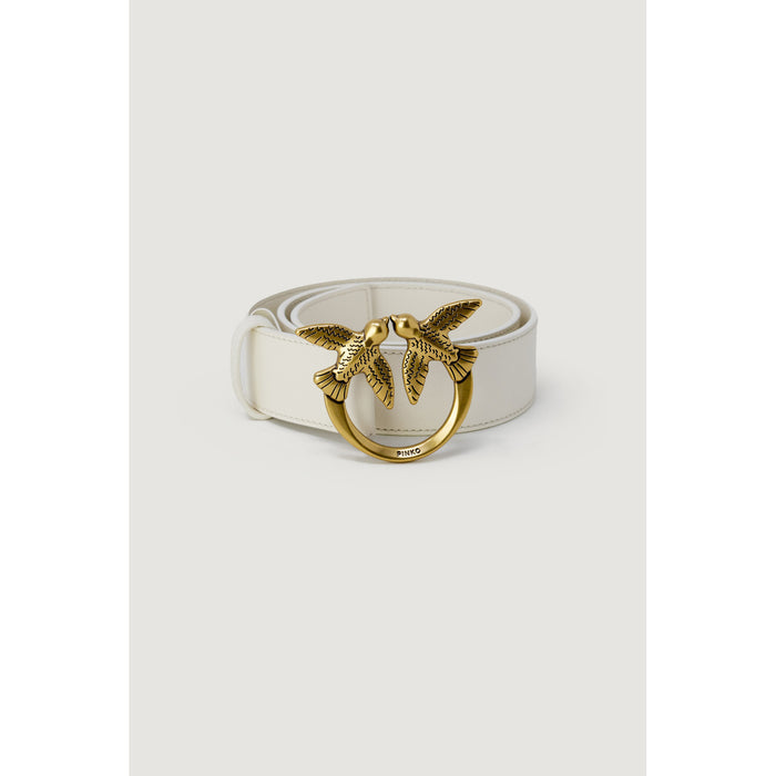 Image 3 : Ceinture Pinko femme blanche en cuir, accessoire élégant italien — Delvale