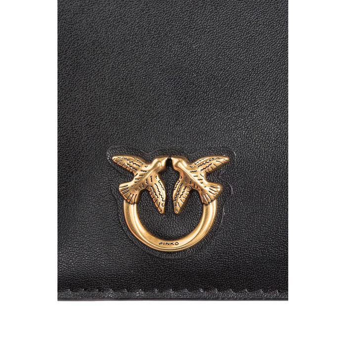 Image 3 : Vue d'ensemble portefeuille Pinko femme cuir noir élégant — Delvale