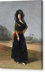 Portrait of the Duchess of Alba - Canvas Print