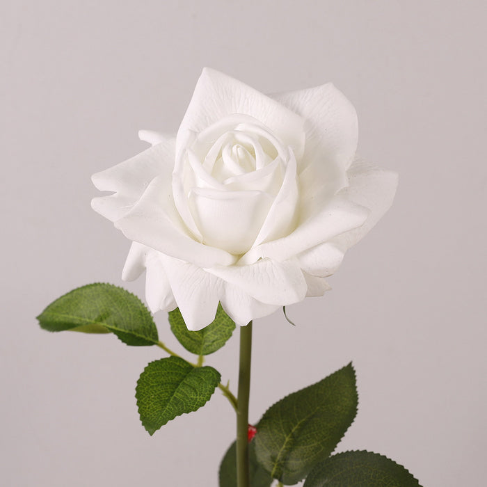 Premium Real Touch Blooming Rose Stem