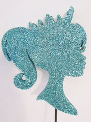Princess Head Silhouette Cutout - Designs by Ginny