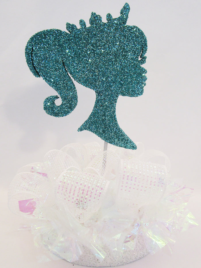 Princess Head Silhouette Centerpiece - Designs by Ginny