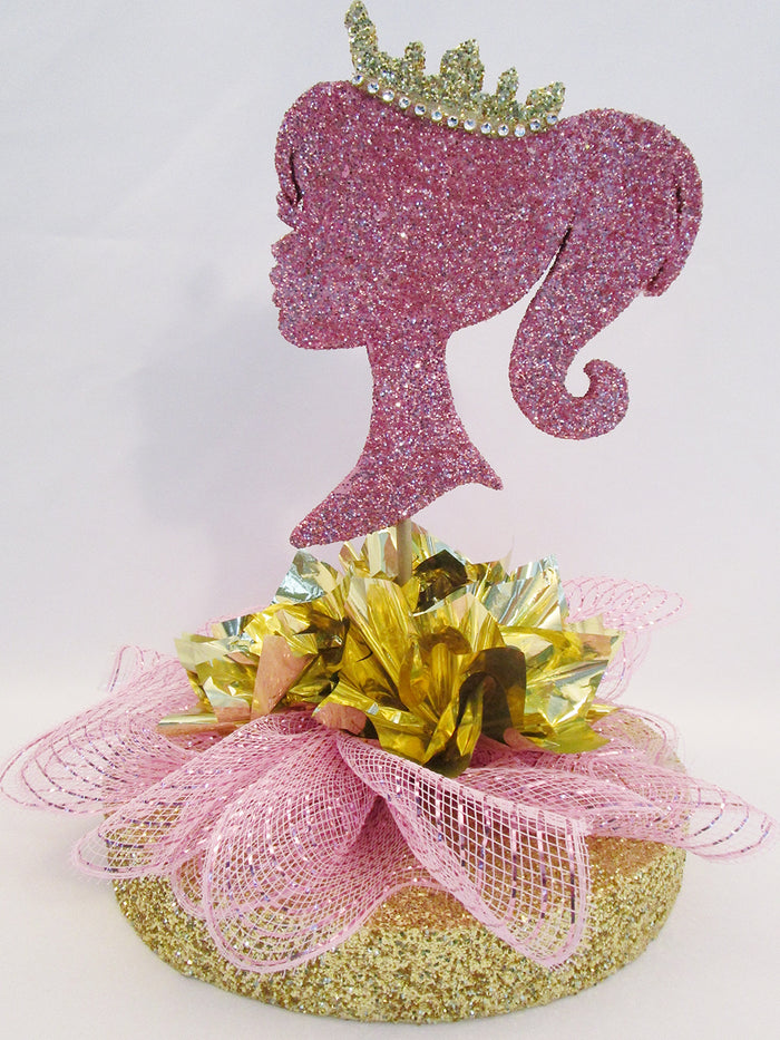 Princess Head Silhouette Centerpiece - Designs by Ginny