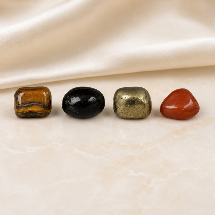 PROTECTION Crystal Kit, Gemstone Tumble Kit, Protection Crystal Gift Set
