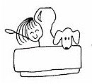 PS - Girl/Stamp/Dog Personalized Stamp - PS-1005