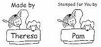 PS - Girl/Stamp/Dog Personalized Stamp - PS-1005