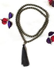 Pyrite Gemstone Mala, 108 Prayer Bead Mala.