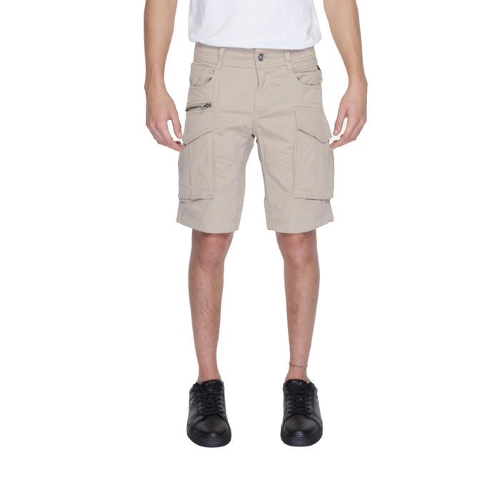 Image 1 : Bermuda Replay homme beige en coton avec fermeture zip — Delvale