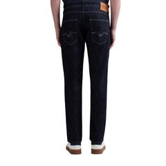 Image 2 : Jean Replay homme coupe slim denim bleu indigo, détail des coutures contrastantes et poches frontales — Delvale