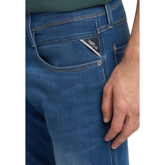 Image 4 : Détail poches frontales et finitions du jean slim Replay homme bleu medium — Delvale