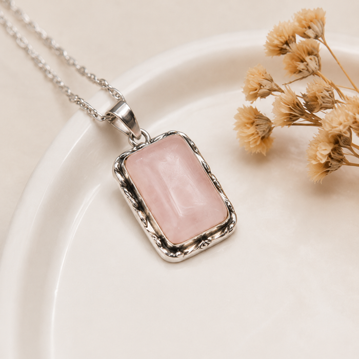 Rose Quartz Pendants – Natural Crystal Pendants Healing Gemstone Pendants