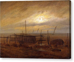 Seaside by Moonlight - Canvas Print