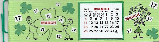 Shamrock Gal Rubber Stamp 2283D